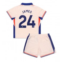 Echipament fotbal Chelsea Reece James #24 Tricou Deplasare 2024-25 pentru copii maneca scurta (+ Pantaloni scurti)